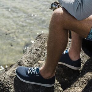 Olukai Moku Pae Men’s No Tie Navy Slip On Water Beach Sneakers Size 13 Used